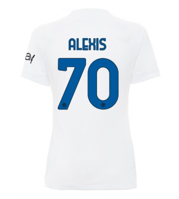 Inter Milan Alexis Sanchez #70 Segunda Equipación Mujer 2023-24 Manga Corta